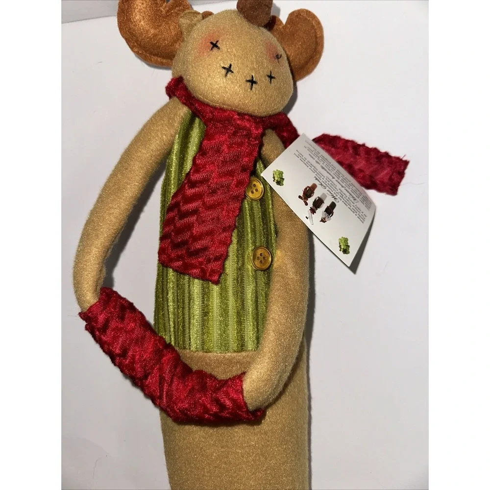Primeware Blitz Reindeer Wine Sock Plush Bottle Cover Carry Me Handle NWT